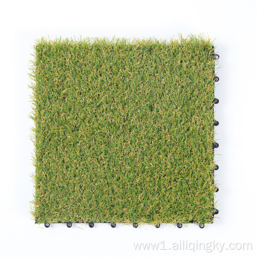 Artificial grass interlocking tiles